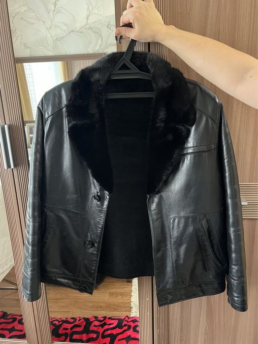 Продам кожаную дубленку мужскую