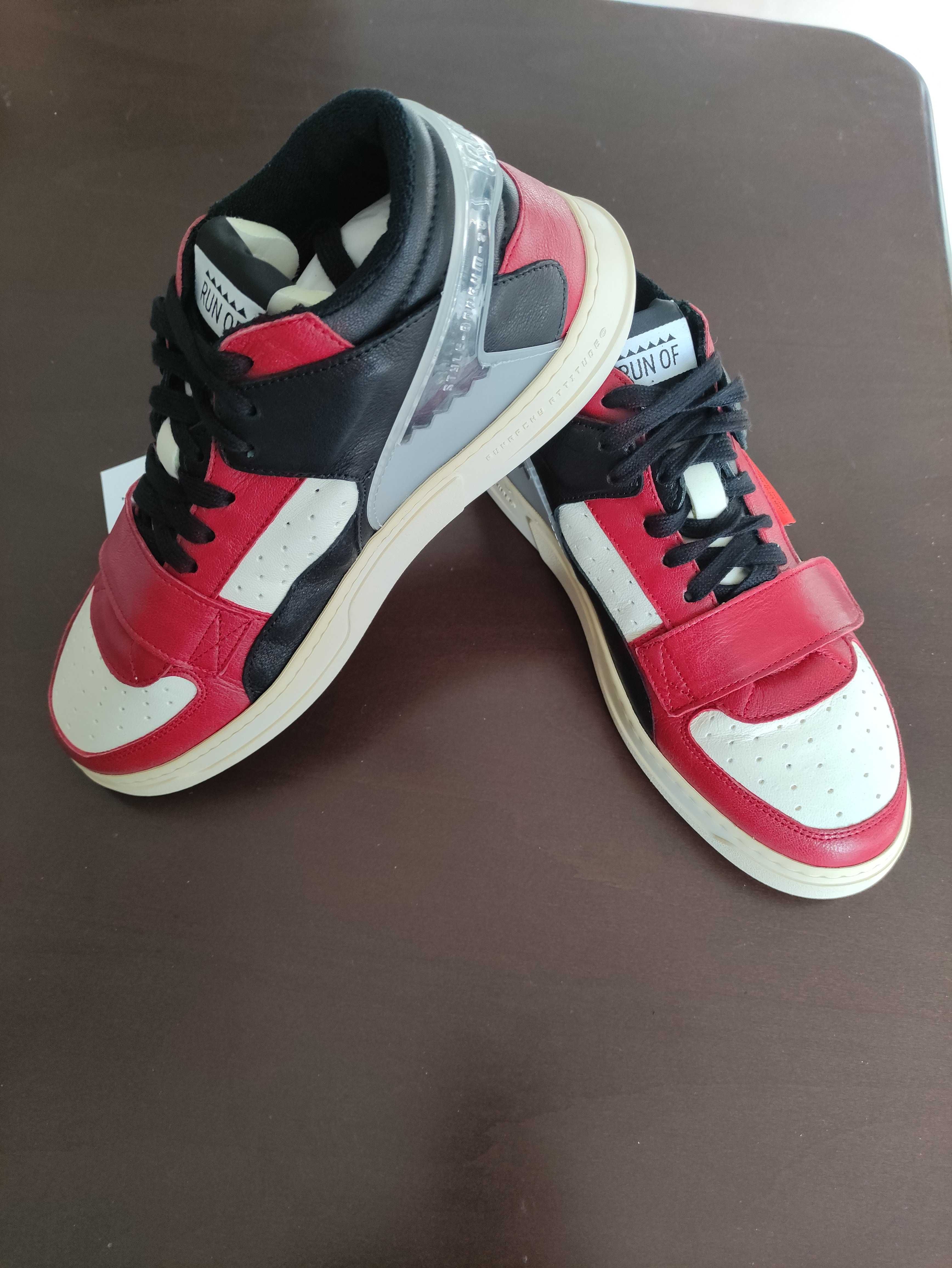 НОВИ RUN OF LEGEND 2 - leather hi-top sneakers