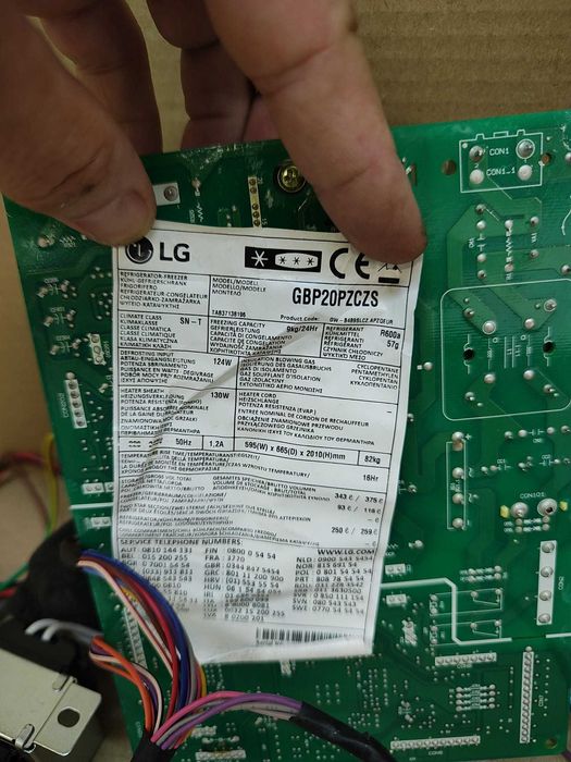 placa electronica Combina frigorifica LG GBP20PZCZS / C156