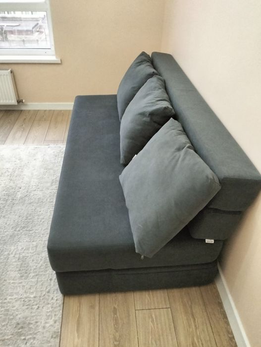 Срочно продам Диван раскладной трансформер 200×220 см цвет серый  сост