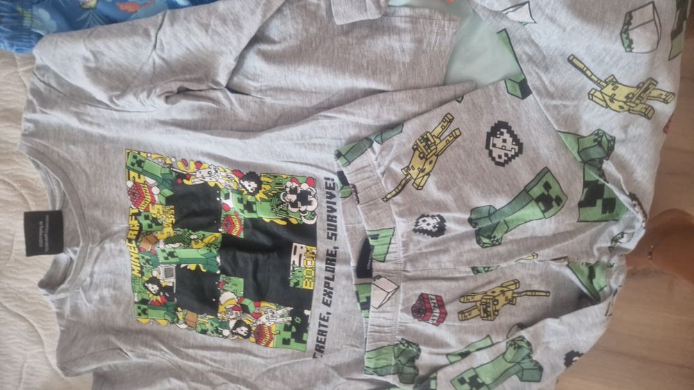 2 чифта бански и пижама minecraft, 6-8 год