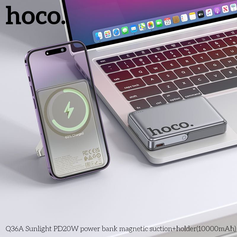 Hoco Q36/Q36 Sunlight 2в1 Ультра Тонкий 5000/10000mAh PD20W Power Bank