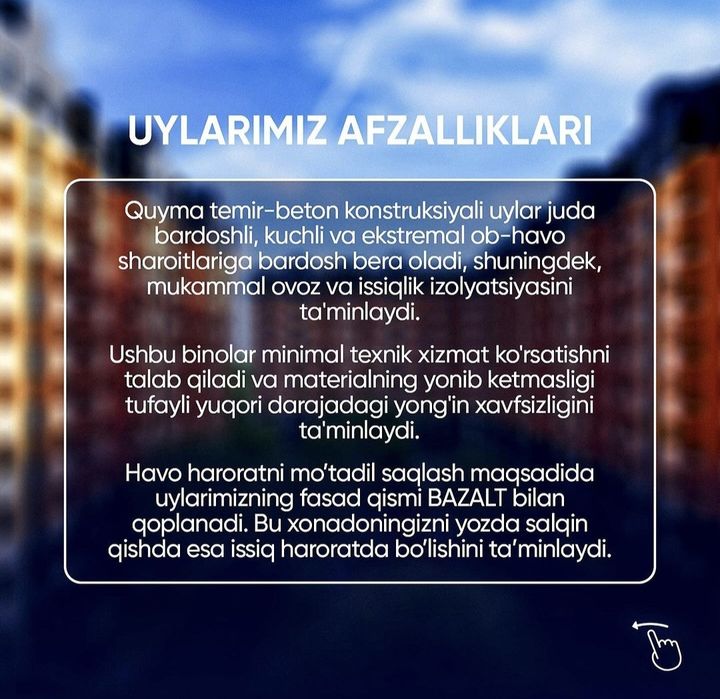 Yangi Qurilgan uy sotiladi Продаётся Новостройка