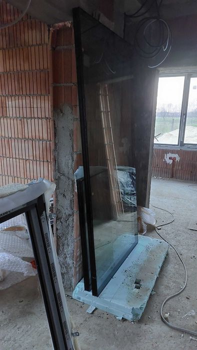 Vand Geam Rehau Synego 80 Gri antracit 2940 x 1200 nou!