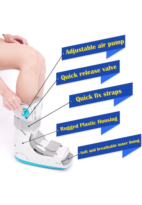 Ортопедична надуваема обувка за глезен