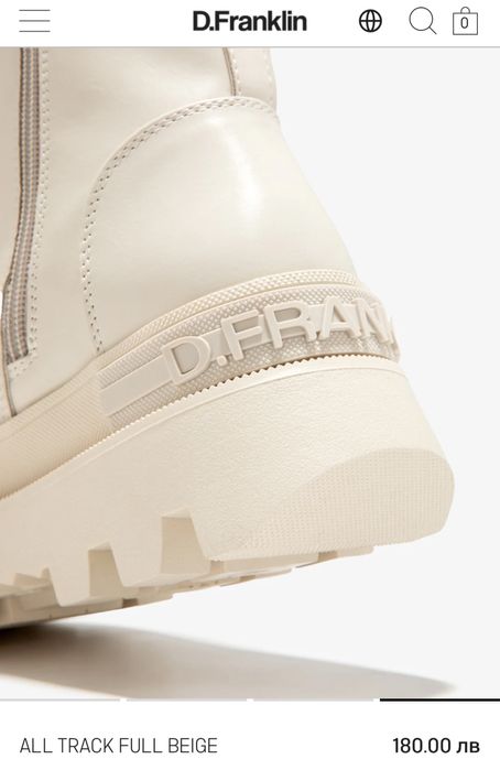 Бели боти от еко кожа D.Franklin