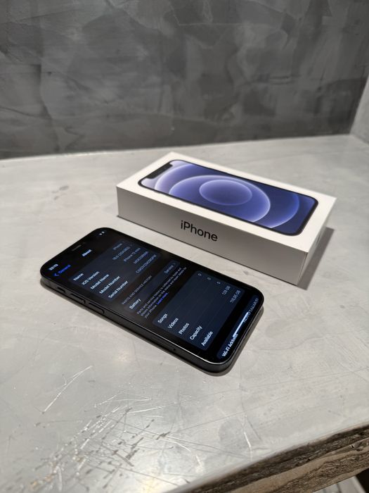 КАТО ЧИСТО НОВ Iphone 12 mini black 128 GB