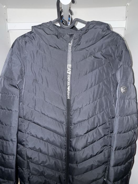 EA7 Emporio Armani Пухено яке Тъмносин Relugar Fit