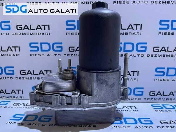 Carcasa Filtru Ulei cu Termoflot Radiator Ulei Jaguar XJ 2.7 D 2005 - 2009 Cod 4R8Q-6C711-DA 4R8Q6C711DA