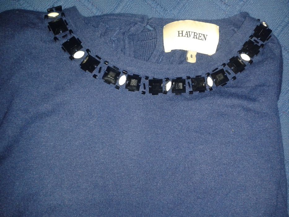 Havren Bluza cu accesoriu la gat angora şi caşmir TRANSPORT GRATUIT