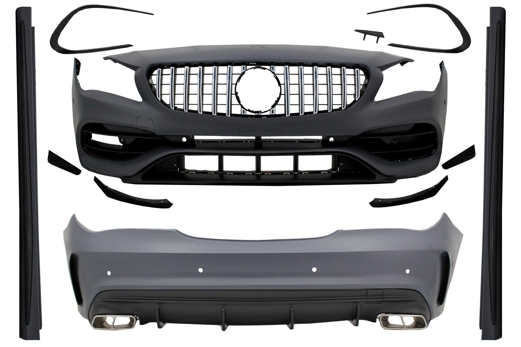 Pachet Exterior Complet cu Mercedes CLA W117 C117 (2013-2018) Facelift