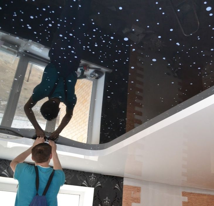 Натяжные потолки в костанае . костанай слив воды с натяжного потолка.