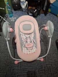 Leagăn electric bebelusi Primii Pași roz