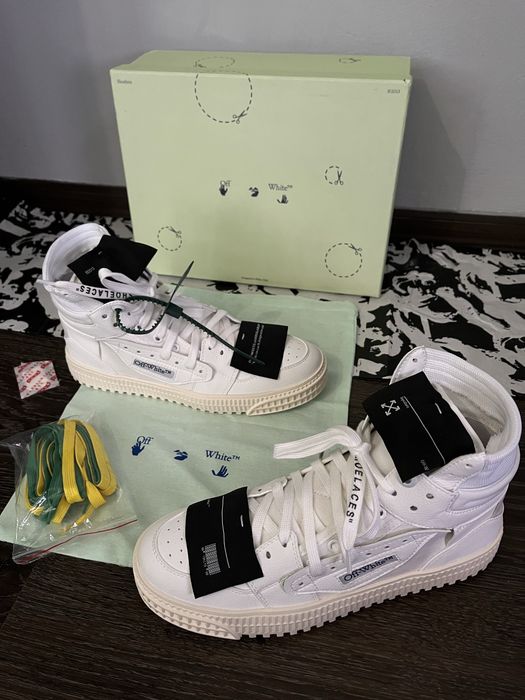 Off white Court 3.0 PIELE NATURALA