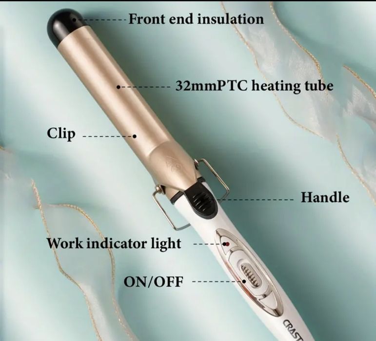 Маша за коса за едри къдрици