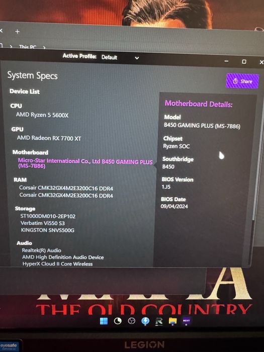 Kit gaming 5600x 32 gb rami placa de baza gaming