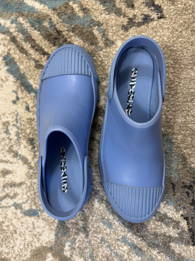 Saboți traktori din piele bordeaux CamperLab, mărime 40, unisex.