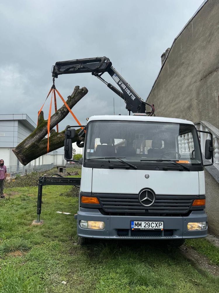 Mercedes Atego basculabil si macara de 4 t
