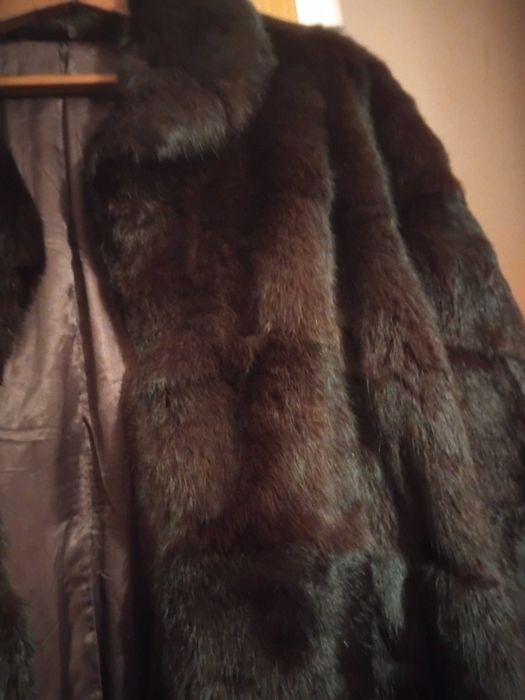 Палто естествен косъм