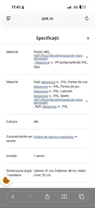 Vând comoda +2 noptiere