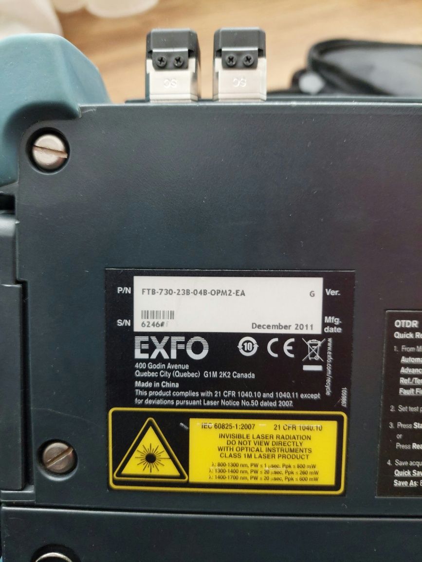 Reflectometru OTDR EXFO FTB-730-23B-04B-OPM2-EA  1625nm 1550nm 1310nm
