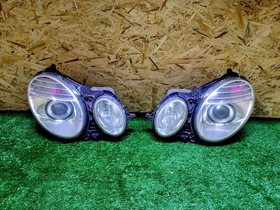 Передние фары Mercedes Benz W211 рестайлинг