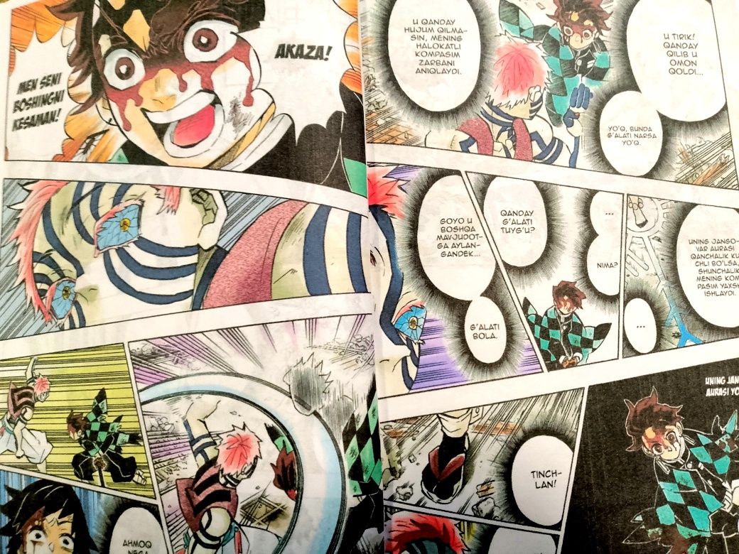 Iblislar qotili manga 18 (Demon slayer) oʻzbek tilida