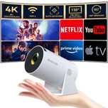 Mini proiector WiFi6 si BT5.2, Android 11.0,Netflix,Prime,Zoutube...