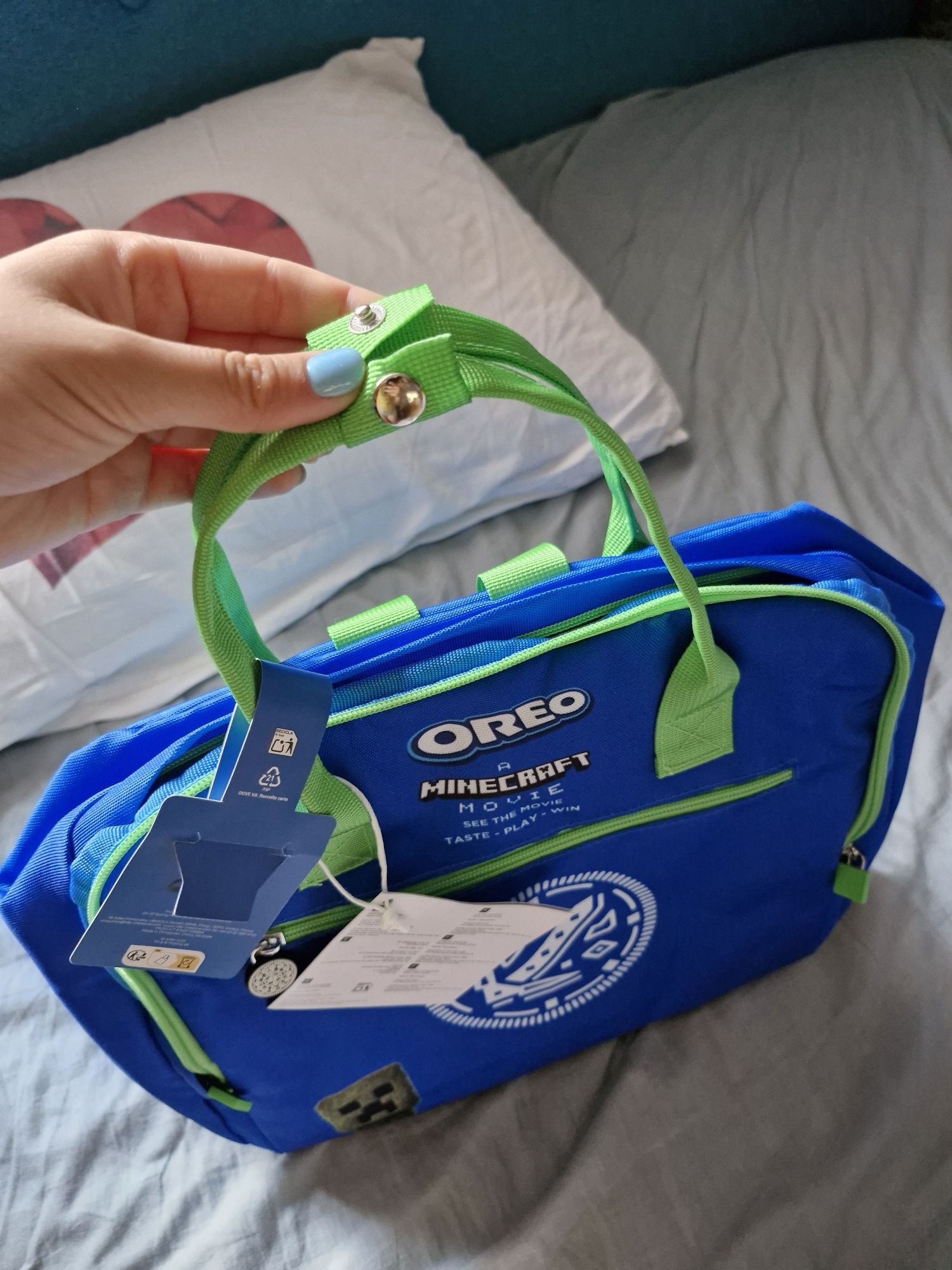 Ghiozdan ediție limitată Oreo×Minecraft