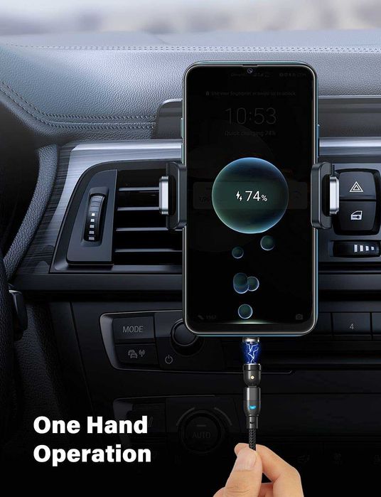 Комплект от 6 Магнитни кабела за зареждане USB-C въртящ се на 360°