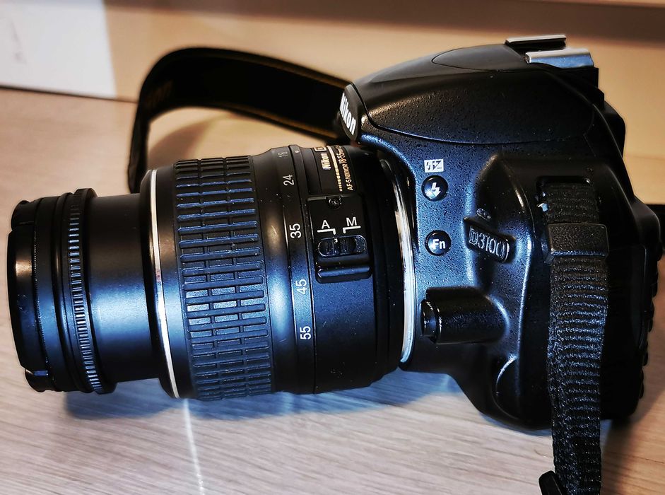 Aparat Nikon D3100 + obiectiv nou Nikon DX 18-55mm