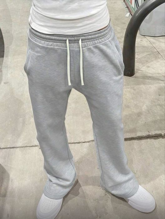 Сив flared панталон