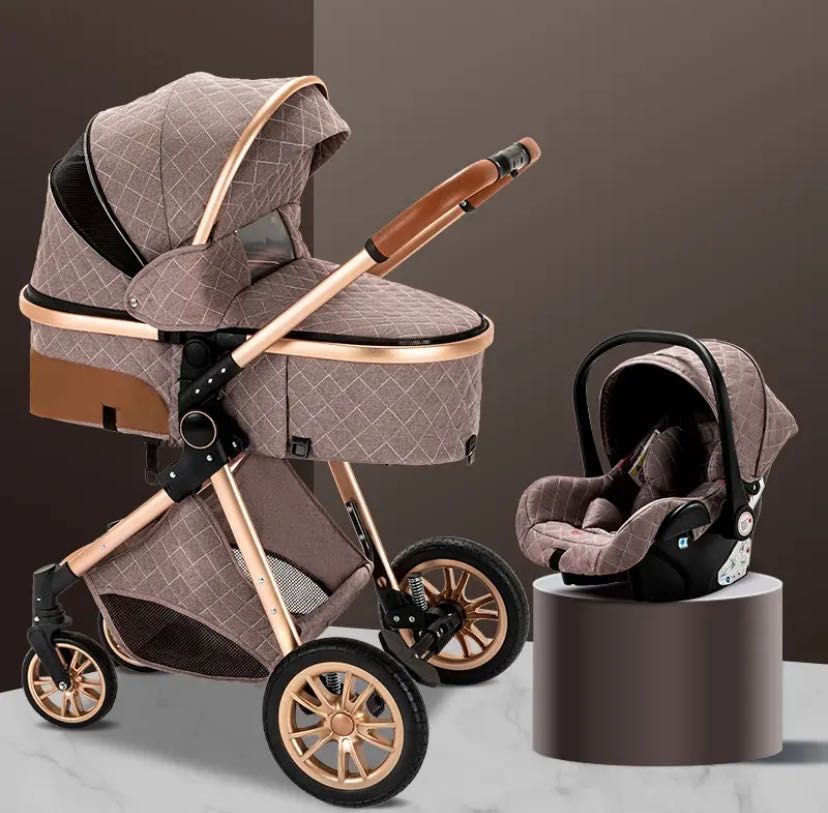 NOU Carucior bebe 3 in 1 bebelus landou copii pliabil smart + CADOU