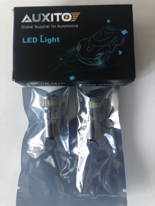 Set 2 Becuri LED, P21W 12v Alb Rece Cip CanBus NOI