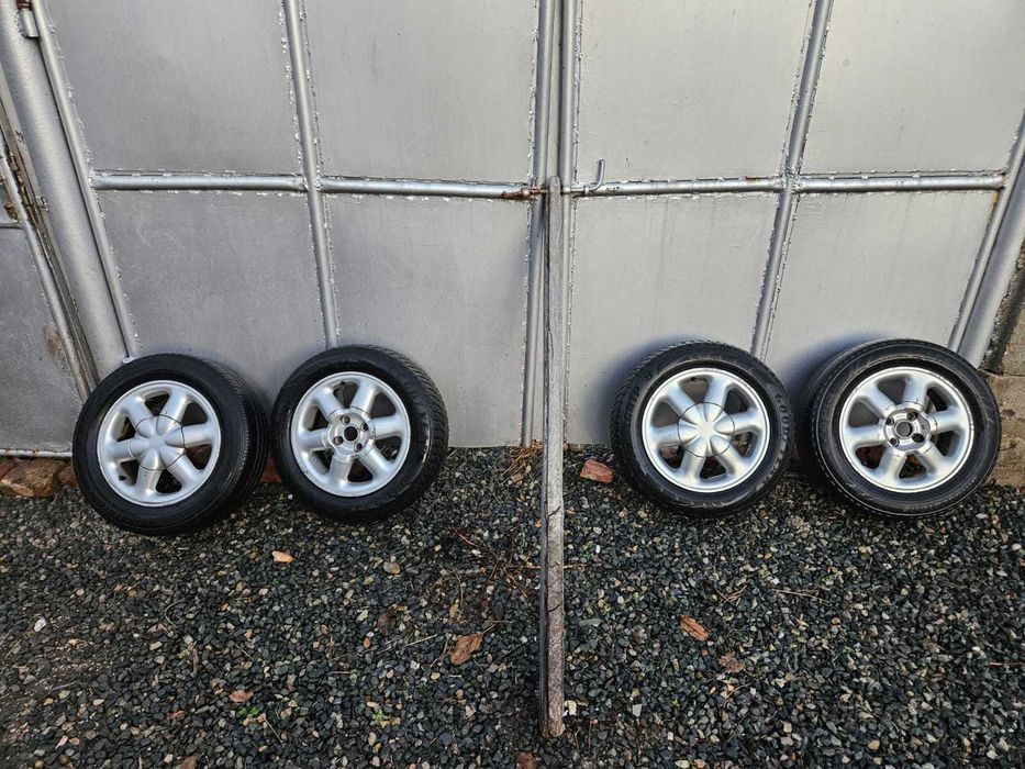 Set 4 jante R15 Renault + anvelope 185/65/R15 compatibile Dacia Logan