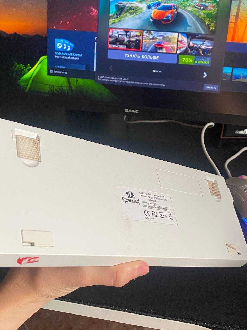 механическая клавиатура redragon fizz k617