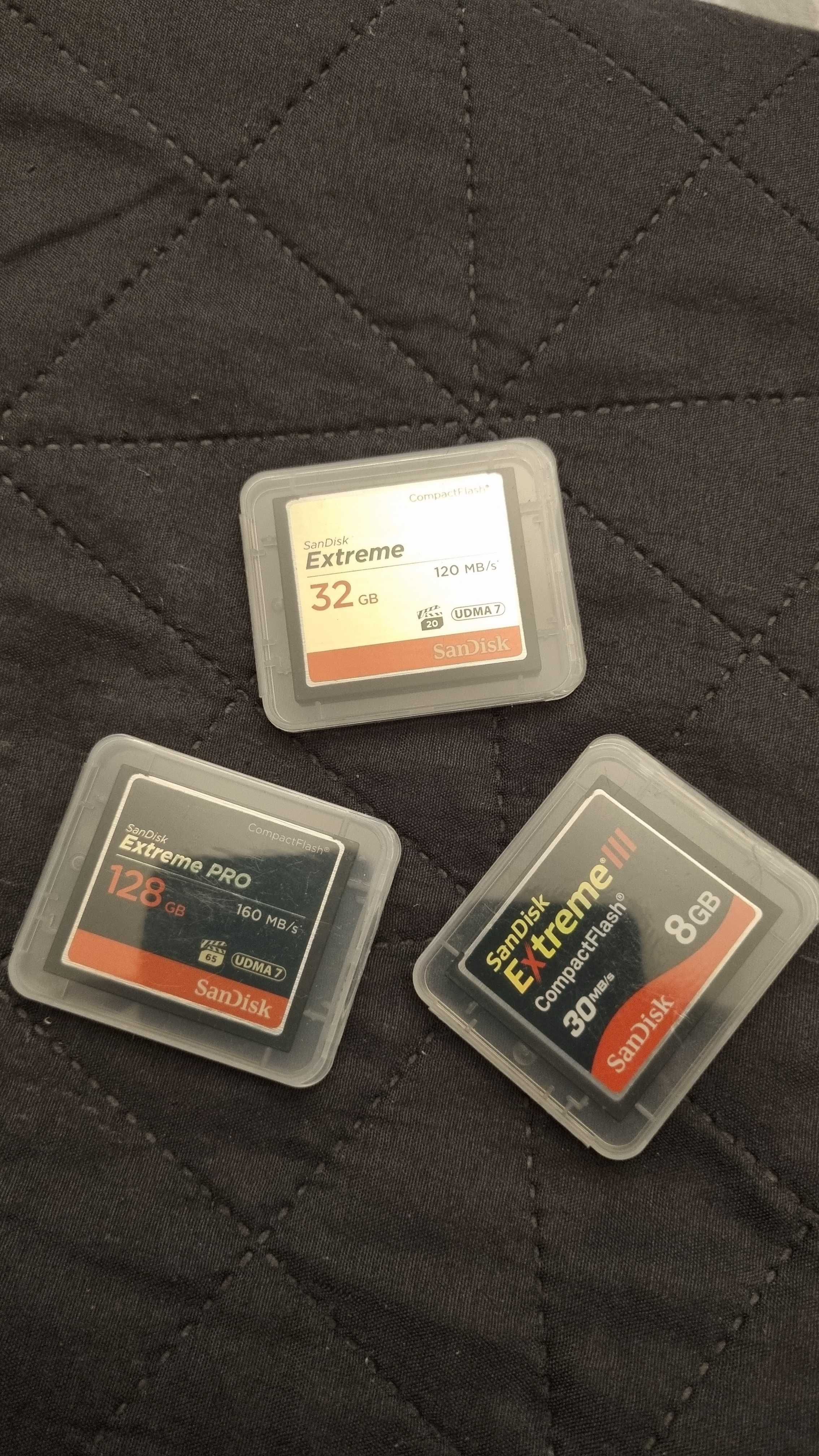 Memorii/carduri CF SanDisk 8. 32 & 128gb