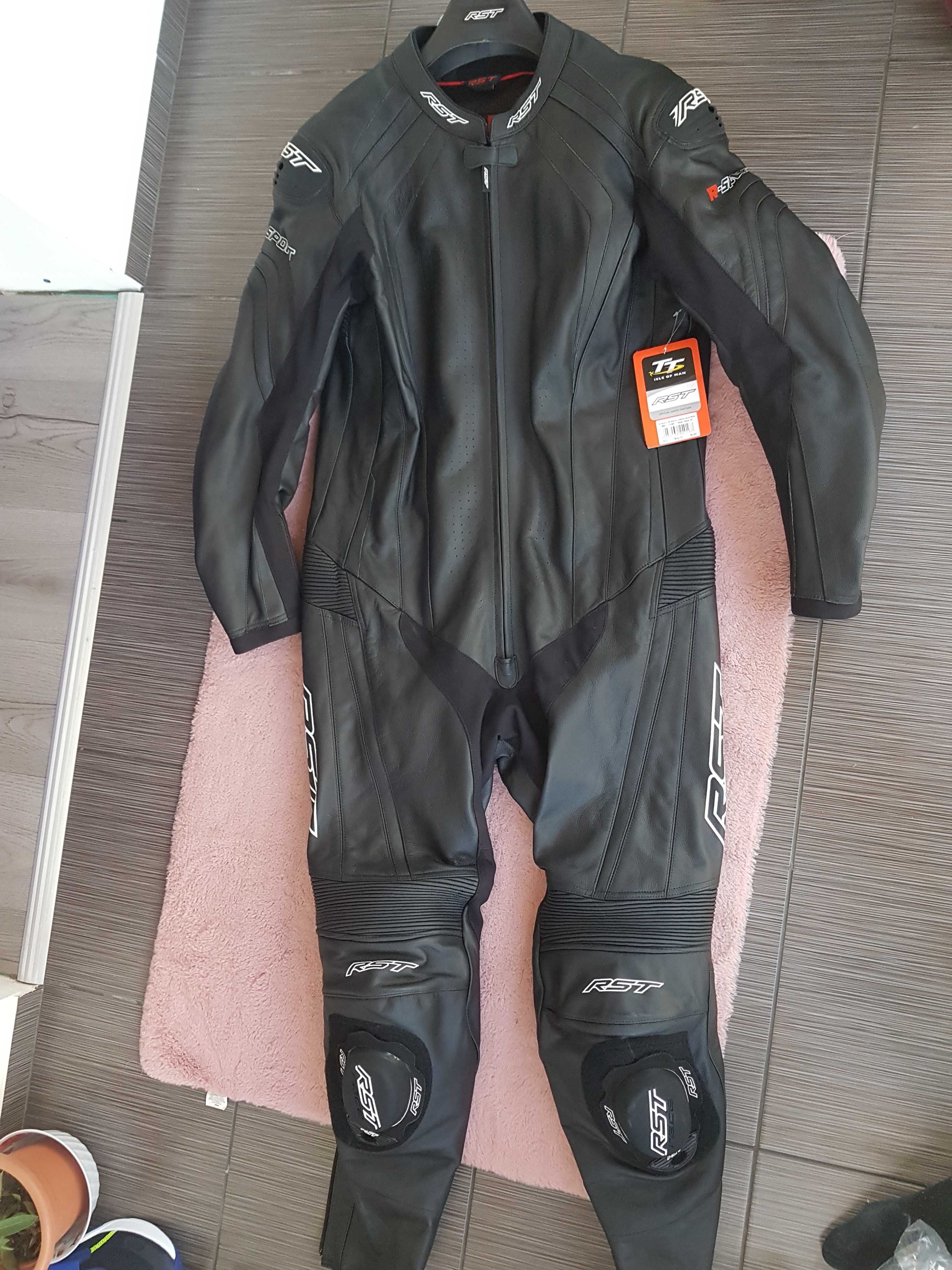 Costum moto RST nou  (60) cu eticheta /Combinezon piele !