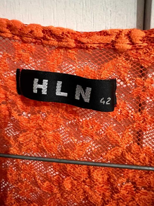 top tricou din dantela model mulat portocaliu HLN marimea 42 ~ M