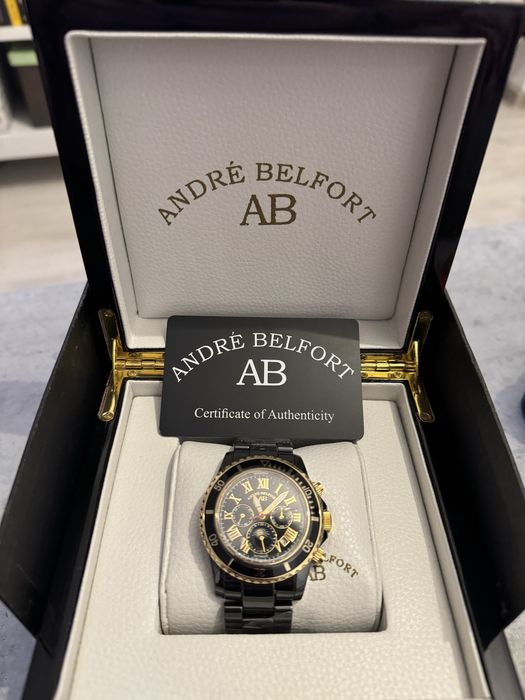 Ceas automatic ANDRÉ BELFORT Sirene Gold Black