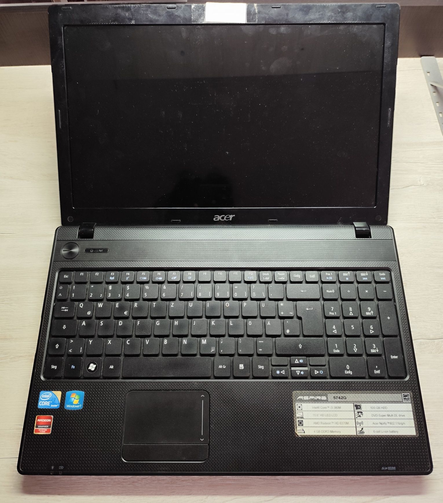 Ноутбук Acer Aspire 5742G