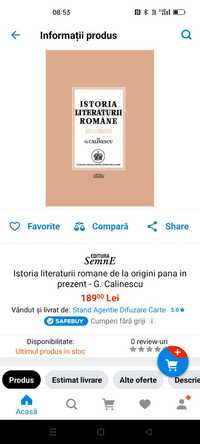 Istoria literaturii române