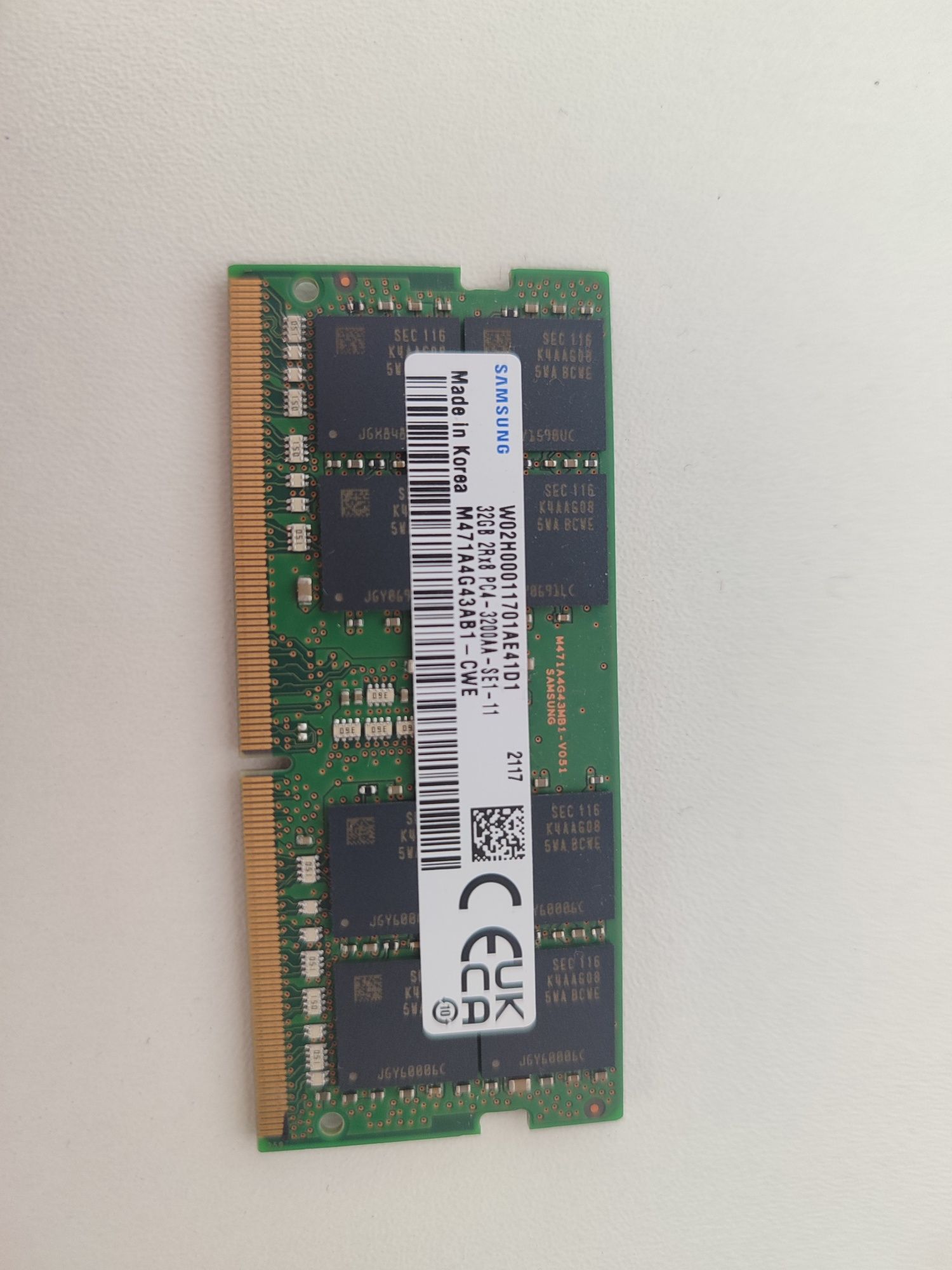 Продам ОЗУ Ram DDR 4 SODIMM 32гб