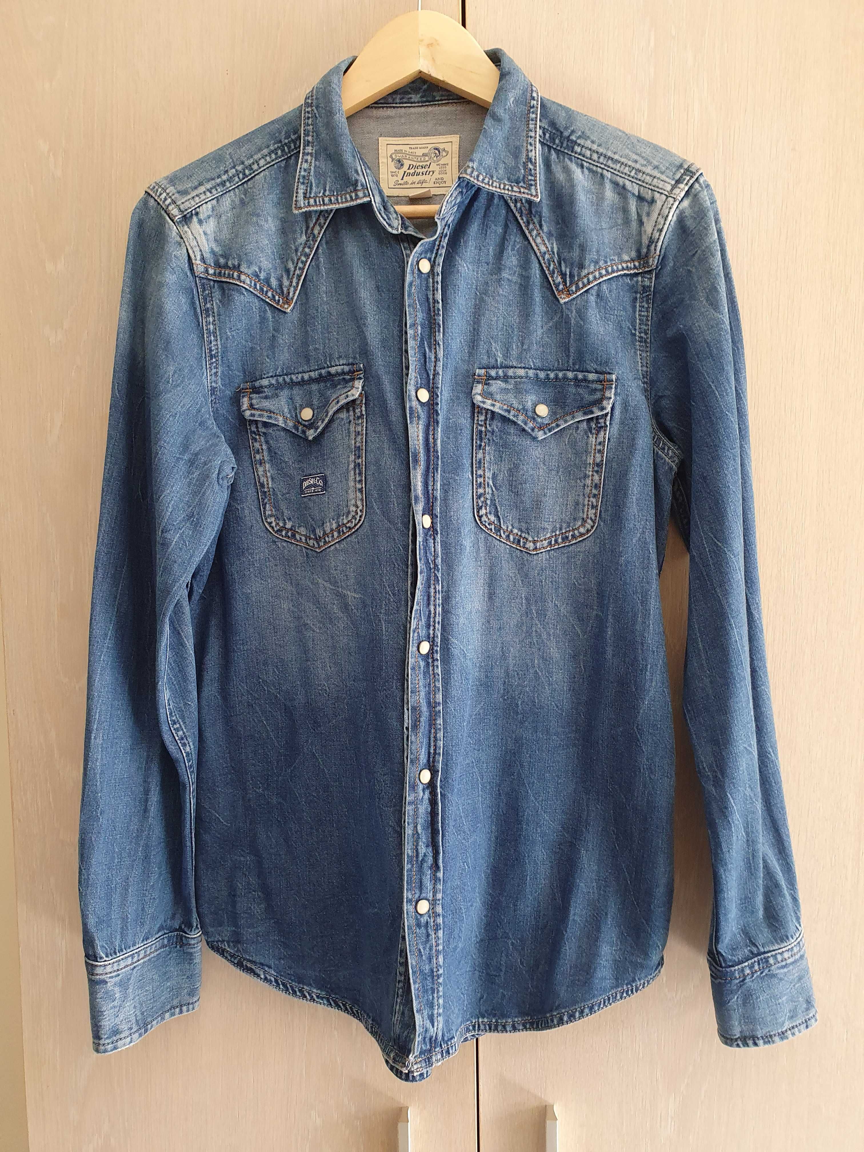 Camasa barbati DIESEL stil western - material denim (Marime: M)