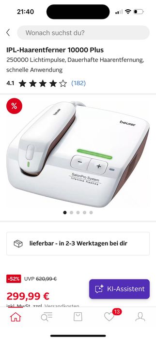 Epilator IPL Beurer