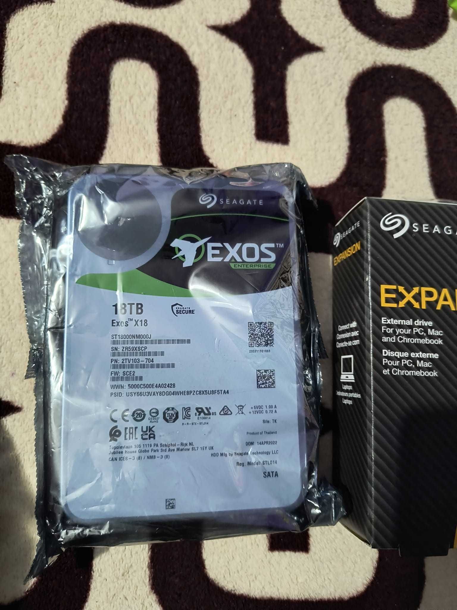 Hard Intern - Seagate EXOS X18 18TB Nou (SIGILAT!)