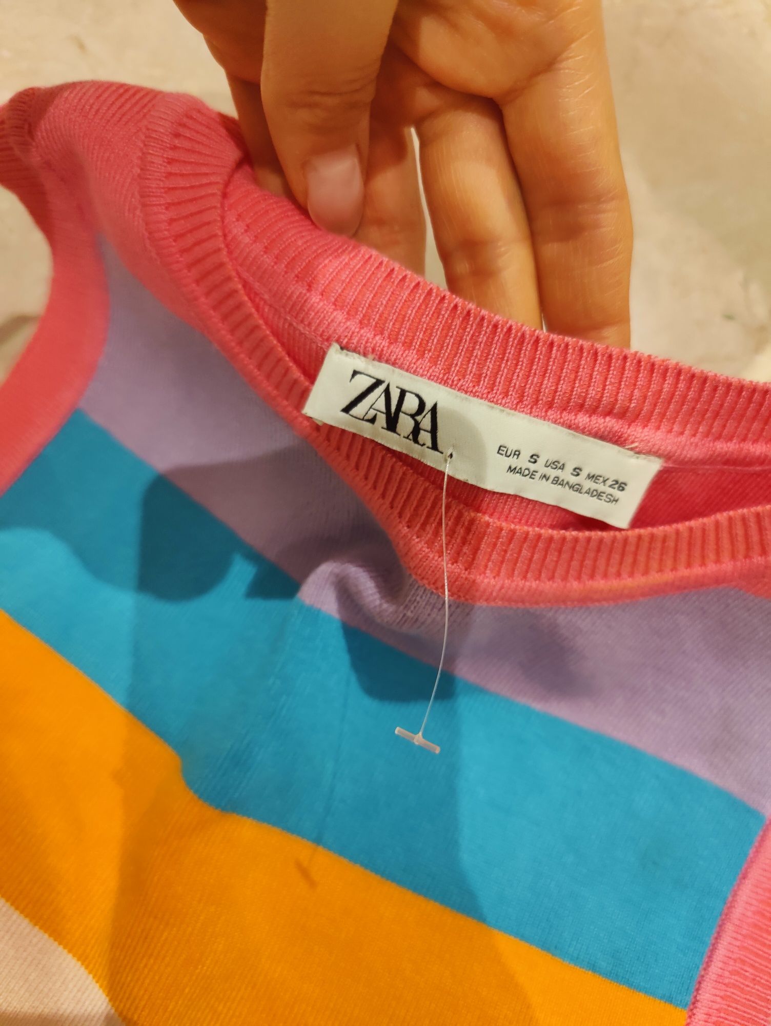 Къс топ Zara S размер