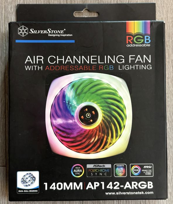 Ventilator PC cu leduri Silverstone RGB 140mm AP142-ARGB