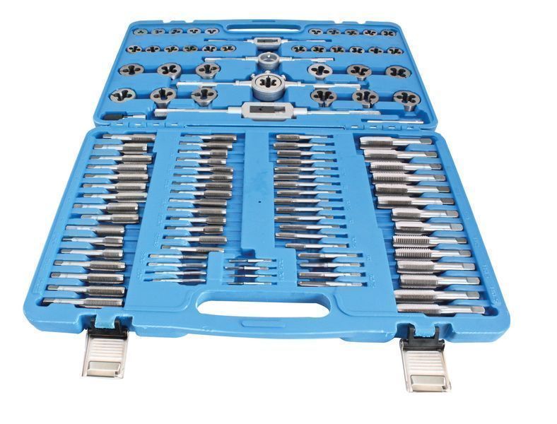 Комплект плашки и метчици 110 части m2-m18