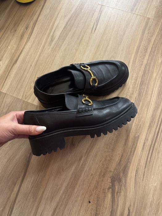 Mocasini din piele Mango